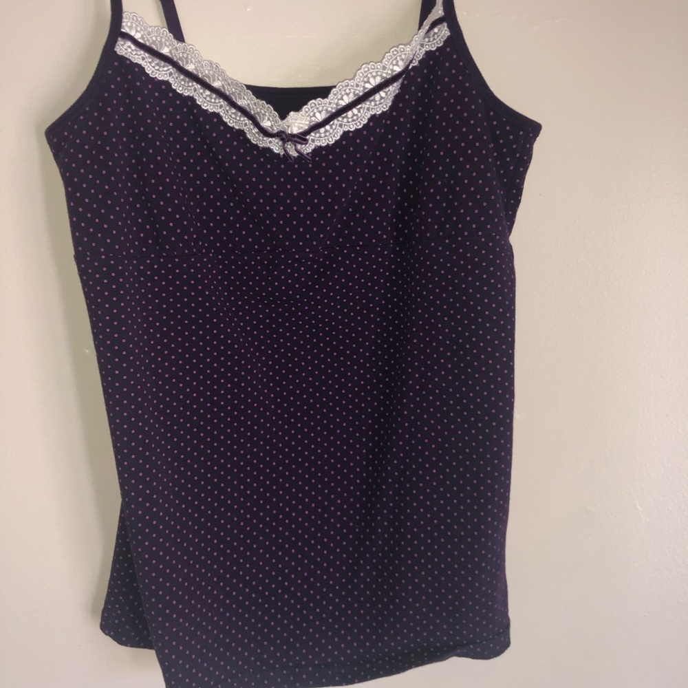 Purple polka dot tank!